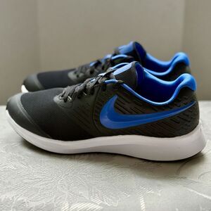Nike Girls Star Runner 2  Black Blue Running Shoes Sneakers Size 6 Y / 7.5 Women
